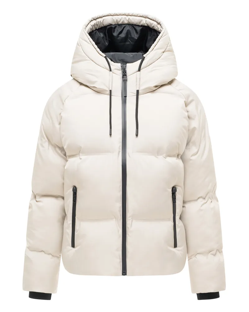 NAVAHOO Damen Winterjacke Petit-Puffy im Oversize-Look Grau