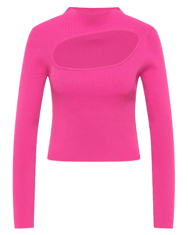 My Mo Strickpullover Damen Rosa Rosa