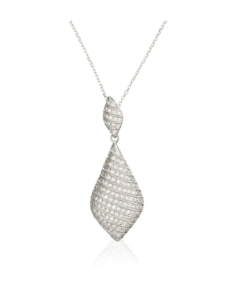Orphelia Damen-Kette aus 925er Sterlingsilber mit Anhänger – Silber ZH-4517 Silber
