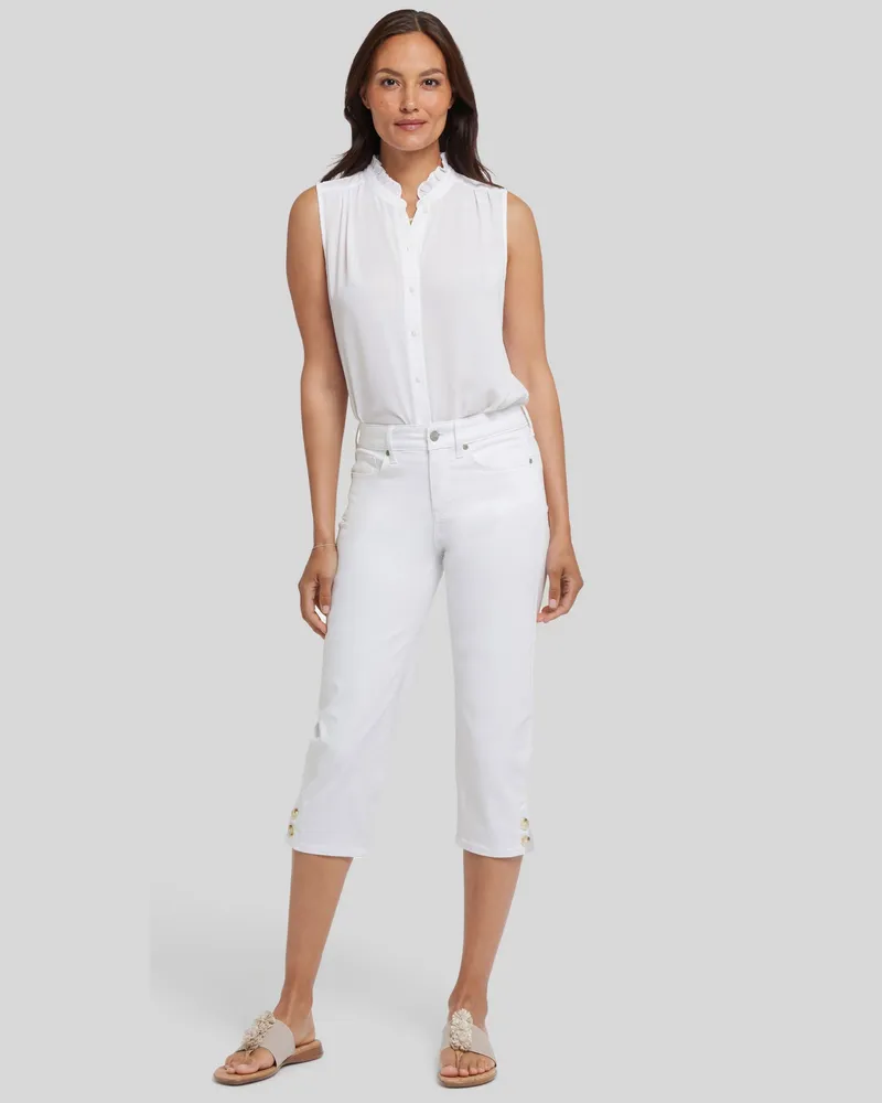 NYDJ not your daughter's Jeans  Marilyn Straight Crop Jeans - Weiß Weiß