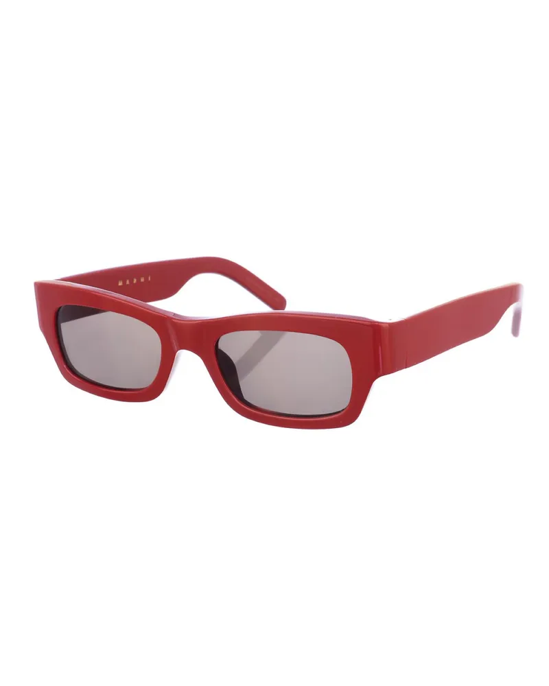 Marni Rechteckige Acetat-Sonnenbrille ME627S Damen Grau