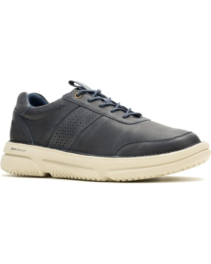 Hush Puppies Baylor Leder Herren Sneakers in Marineblau Marineblau
