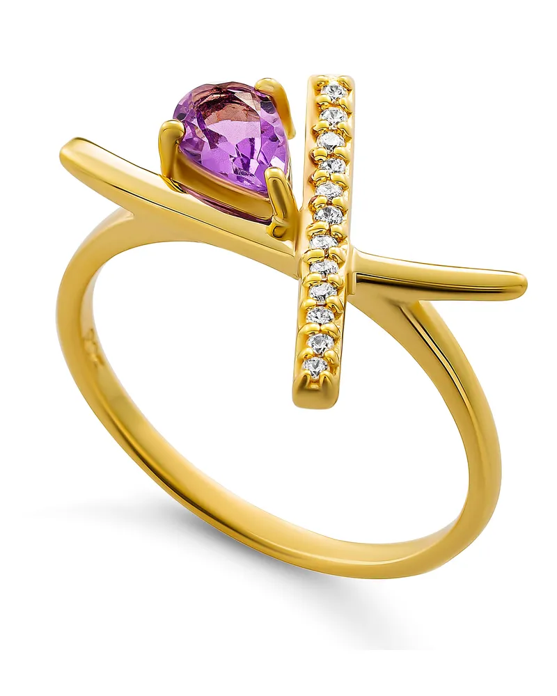 Orphelia Charlotte' Damen-Ring aus 925er Sterlingsilber – Gold ZR-7580/A Gold
