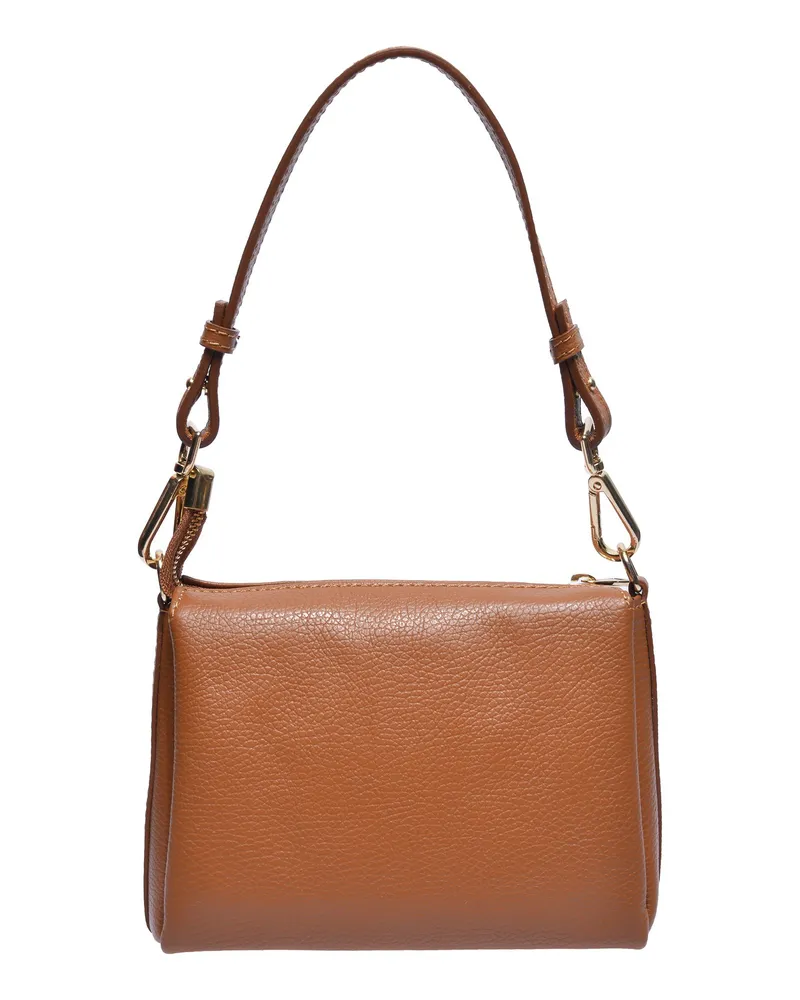 Luisa Vannini Braun Rindsledertasche Braun