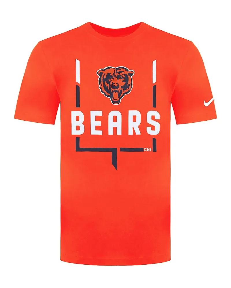 Nike NFL Chicago Bears Legend Goal Post Herren-T-Shirt Orange