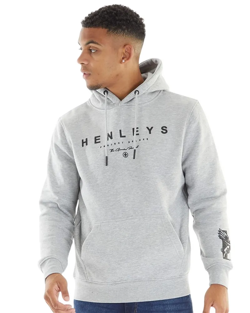 Henleys Henycore" Kapuzenpullover für Herren (Grau meliert Grau