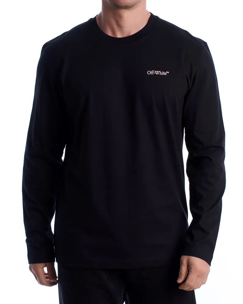 OFF-WHITE Vanish Arrow Herren Langarm-T-Shirt 44MAB086G5J0081030 Schwarz