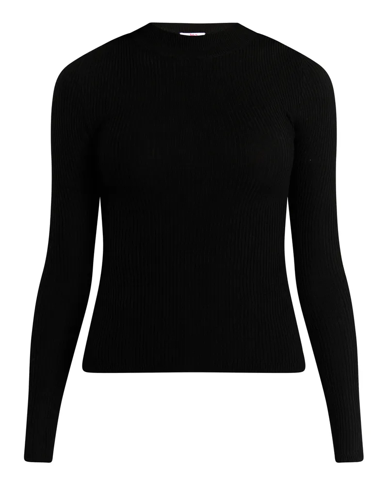 My Mo Strickpullover Damen schwarz Schwarz