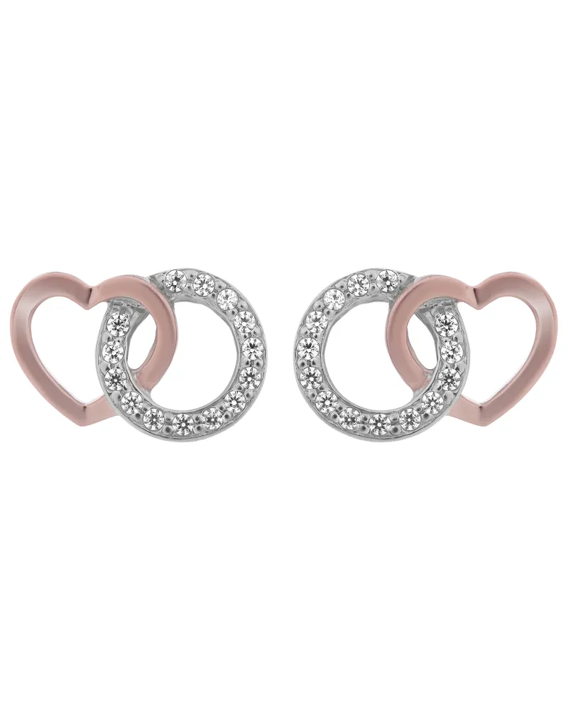 Orphelia Ely' Ohrstecker aus 925er Sterlingsilber für Damen - Silber/Rosé ZO-7286 Silber