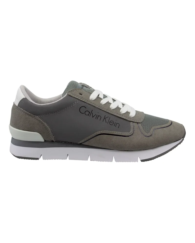 Calvin Klein Jeans Tori Reflex Womens Grey Trainer Silber