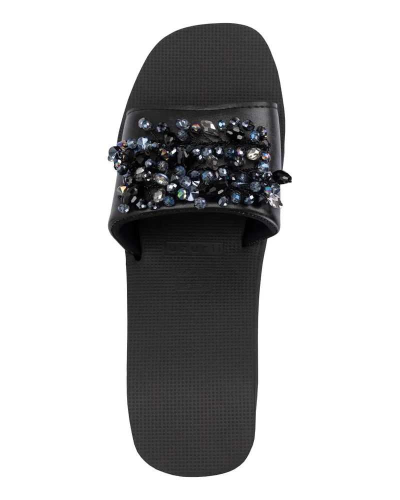 uzurii Schwarze Amazon Sandalen-Flip-Flops Schwarz