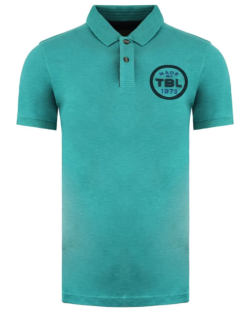 Timberland Logo Mens Green Polo Shirt Grün