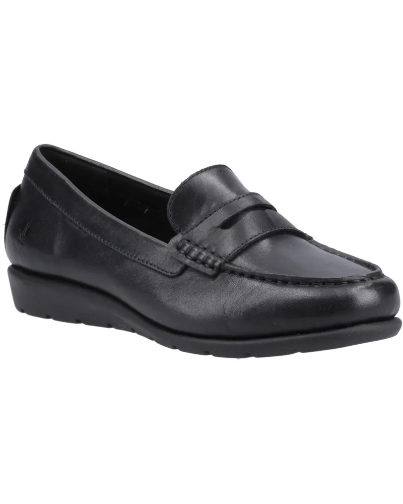 Hush Puppies Shelby Leder Damen Schwarz Slipper Schwarz