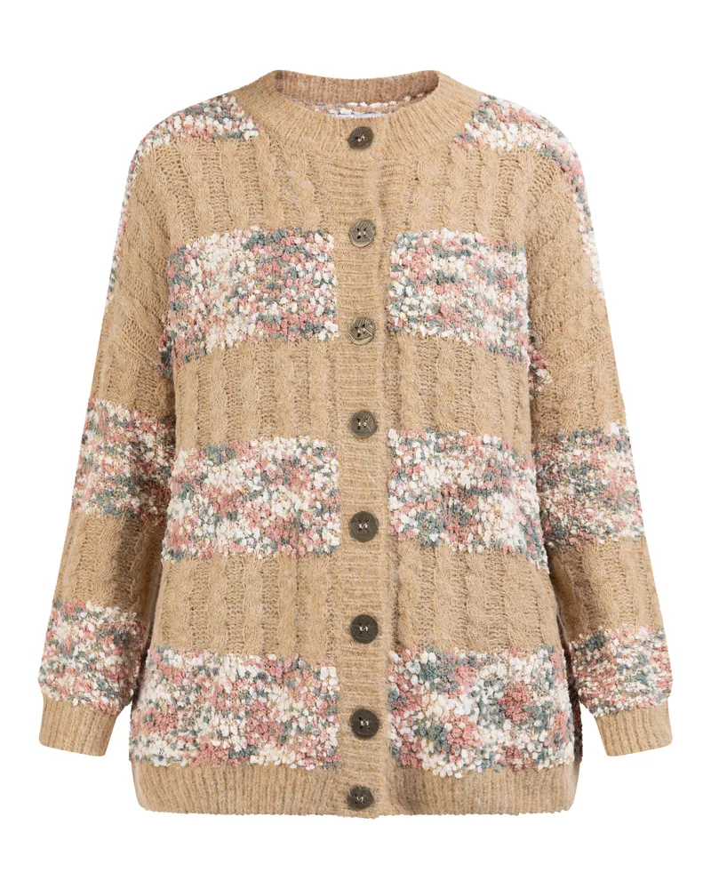 Usha FESTIVAL Cardigan femme avec boutons rakata Mehrfarbig