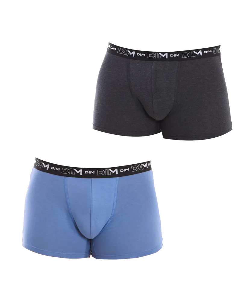 DIM Pack-2 Boxershorts Baumwolle Streech atmungsaktives Gewebe D6596 Männer Mehrfarbig
