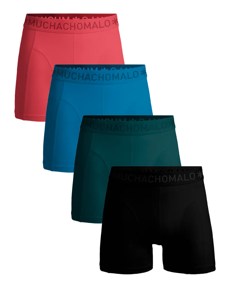 Muchachomalo Herren Boxer Shorts - 4er Pack - Herren Unterwäsche Mehrfarbig