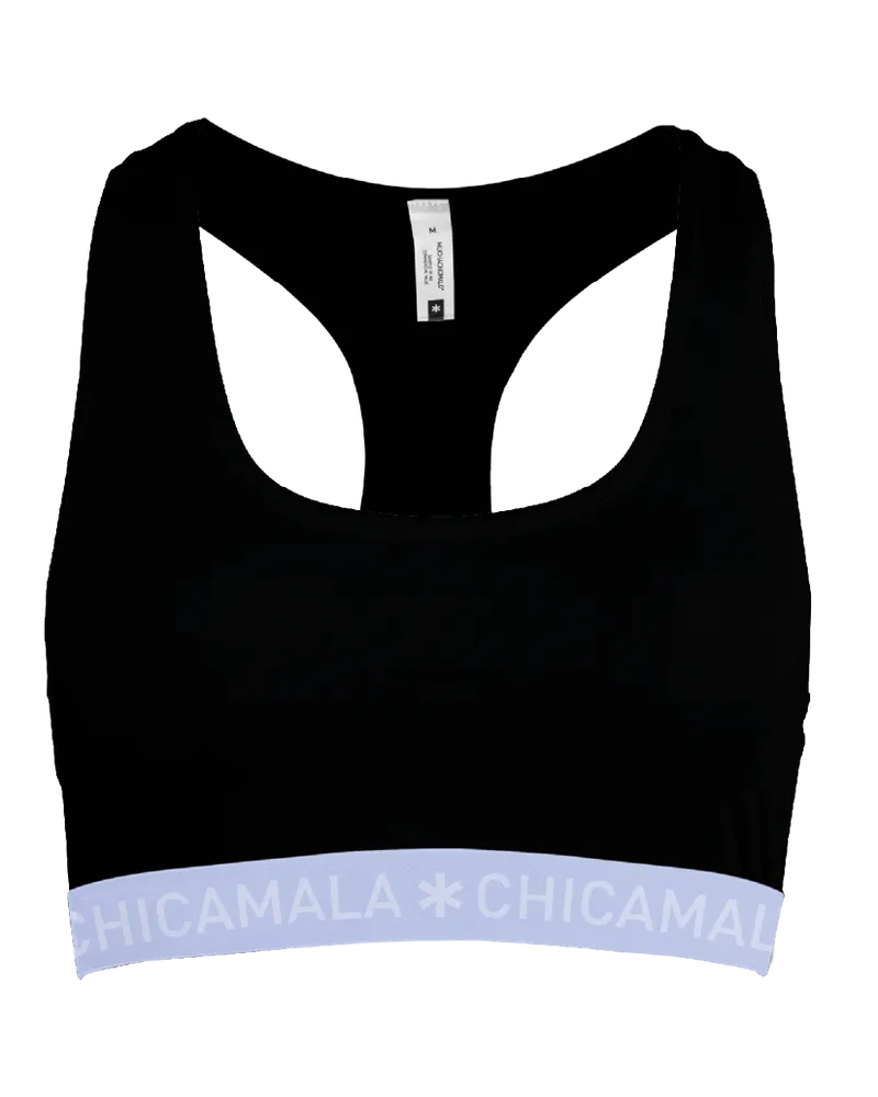 Muchachomalo Chicamala Racerback - Dames Sportbh Schwarz