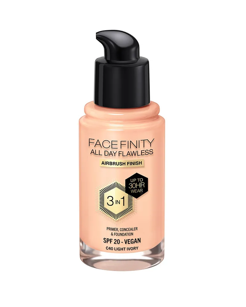 Max Factor Facefinity All Day Flawless 3 In 1 Foundation #c40-hellelfenbein 30 ml 