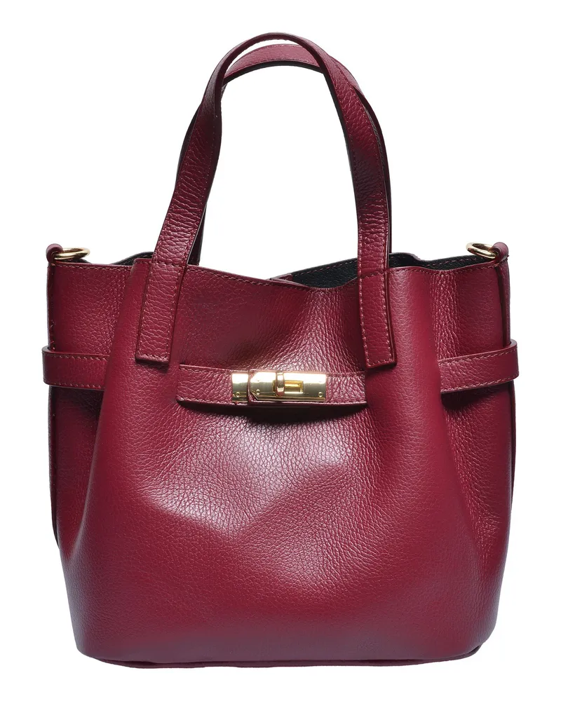 Isabella Rhea WEIN Rindsledertasche Weinrot