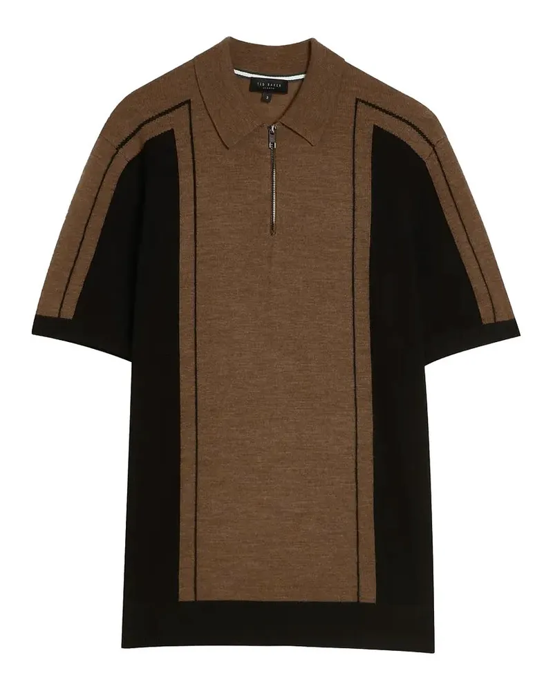 Ted Baker Jesty Herren Tan Polo -Hemd Cognac