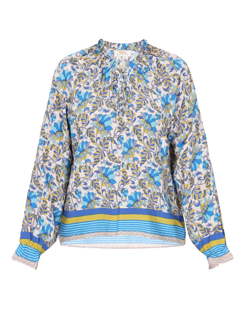 Usha Bluse Frauen blau mehrfarbig Blau