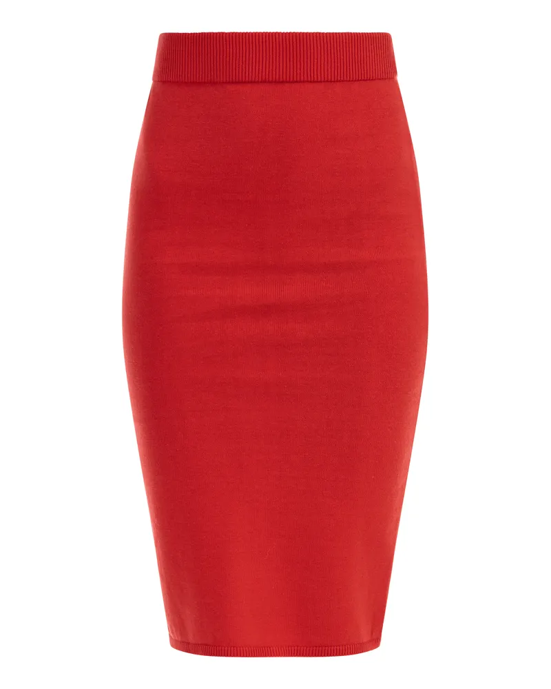 FAINA Strick Midirock Damen verrotten Rot