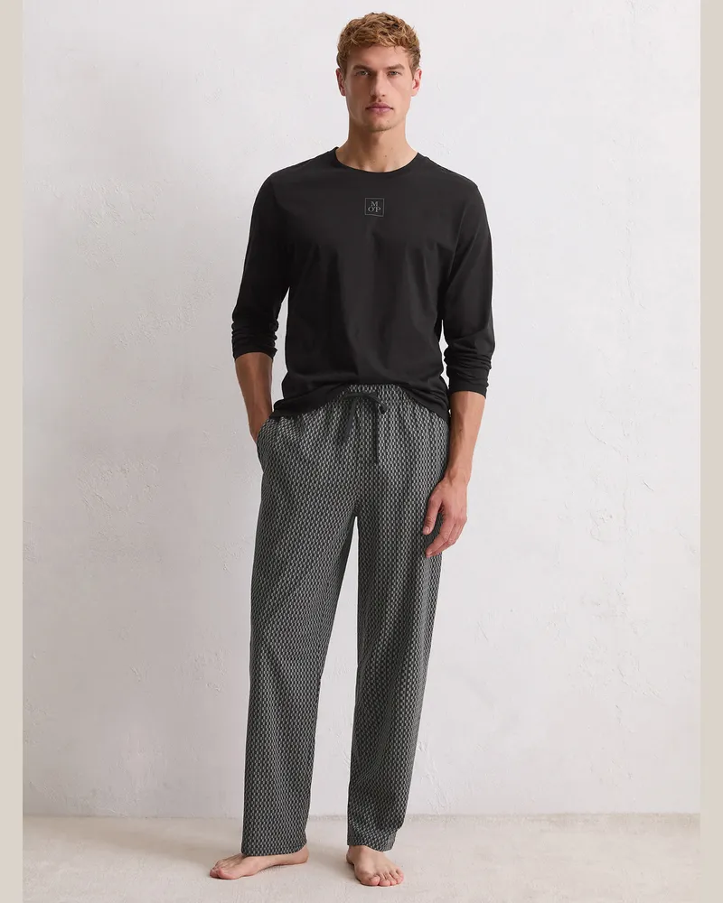 Marc O'Polo Pyjama Mix N Match Cotton Schwarz