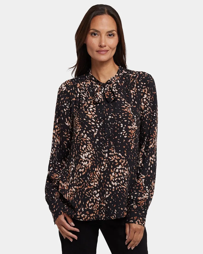 NYDJ not your daughter's Jeans  Schleifenbluse | Le Montclair Mehrfarbig