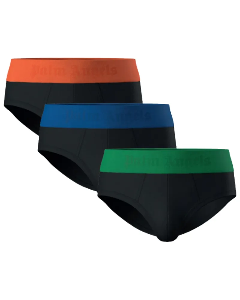 Palm Angels Herren-Slips in Schwarz (Mehrfachpack Schwarz