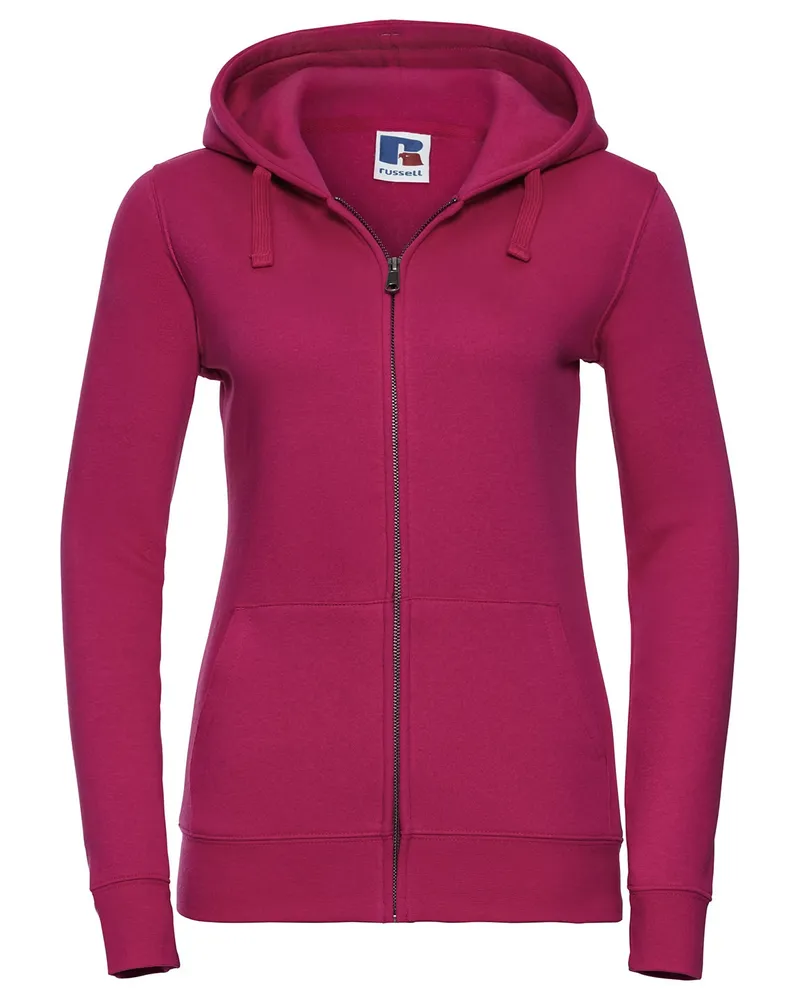 Russell Athletic Russell - "Authentic" Hoodie mit durchgehendem Reißverschluss für Damen (Fuchsie Fuchsia