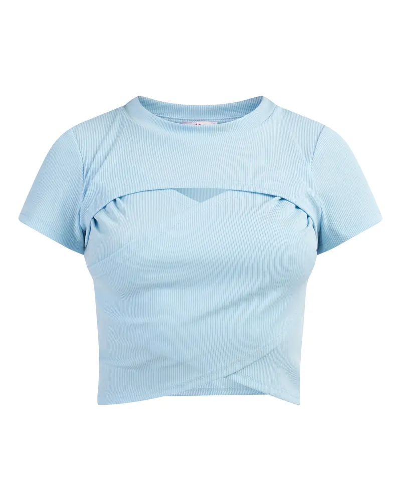My Mo T-Shirt Damen hellblau Blau