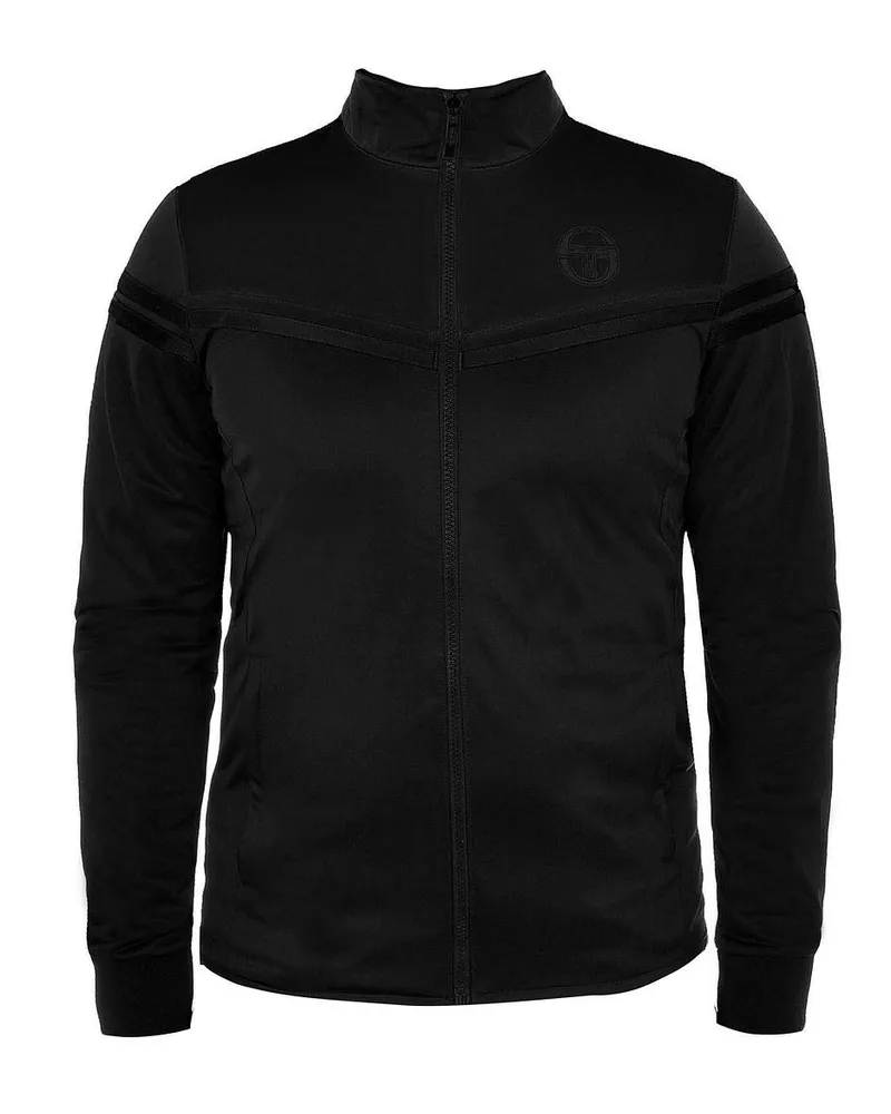 Sergio Tacchini Long Sleeve Reißverschluss UP Black Herren Zone Track Jacke 38169 167 Schwarz