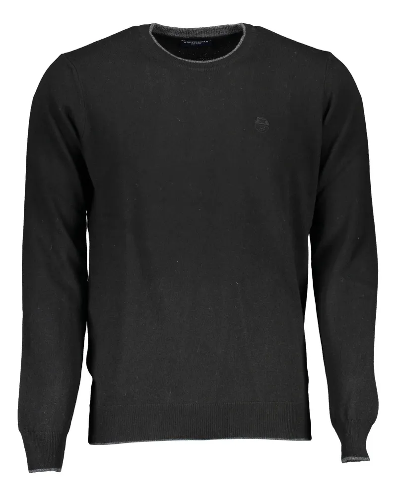 North Sails Klassischer Crewneck-Pullover Schwarz