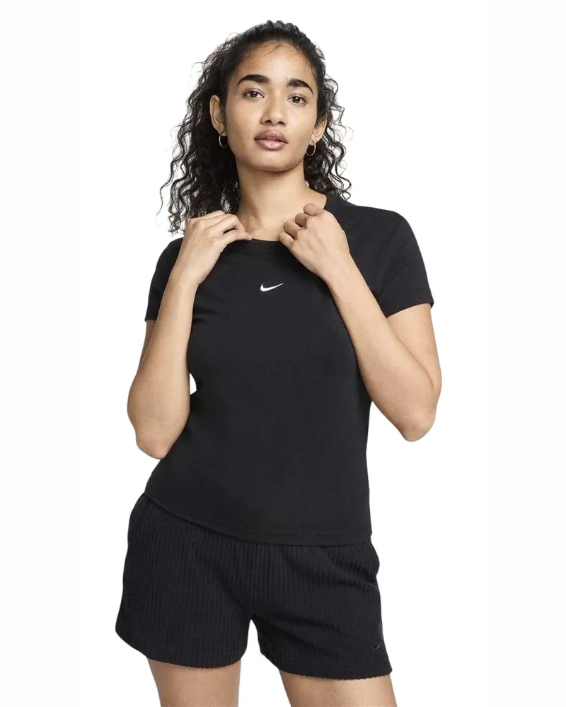 Nike Chill" T-Shirt für Damen, Jerseyware, Schmal (Schwarz Schwarz