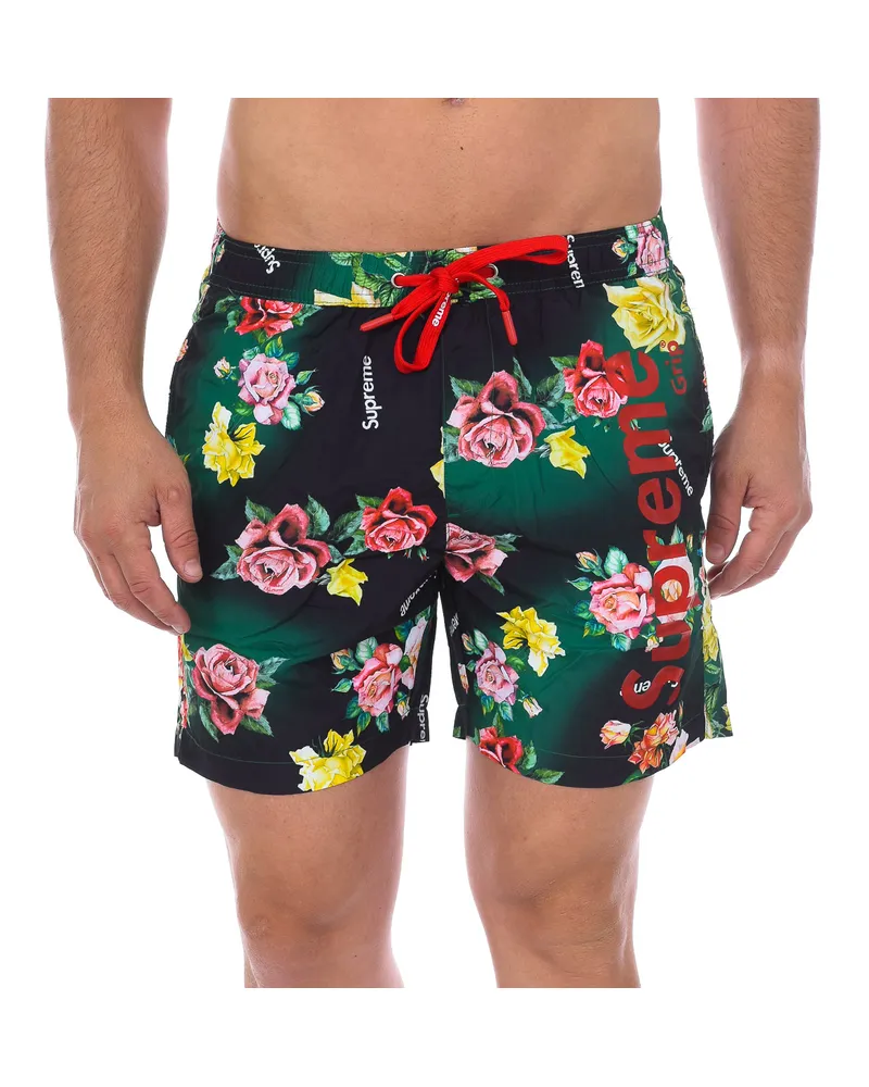Supreme Being Herren Boxer-Badeanzug Rosendruck CM-30065-BP Mehrfarbig