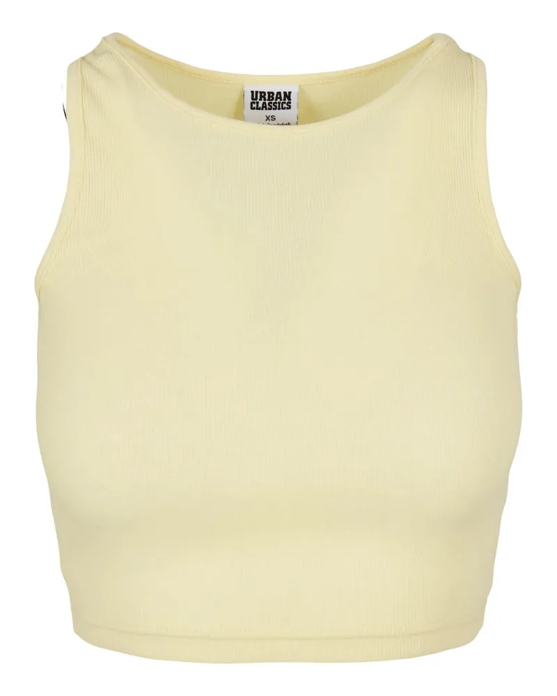 Urban Classics Kurzes Top für Damen (Weiches Gelb Gelb