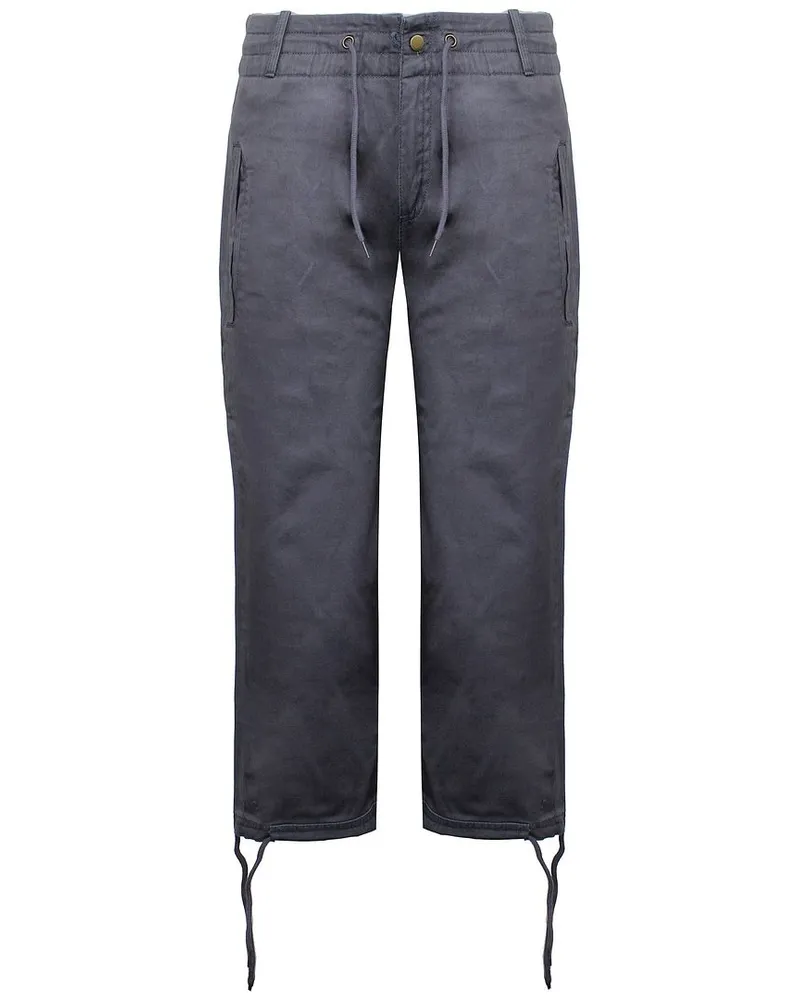 Nike Swoosh Damen Dunkelgraue 3/4-Hosen Grau