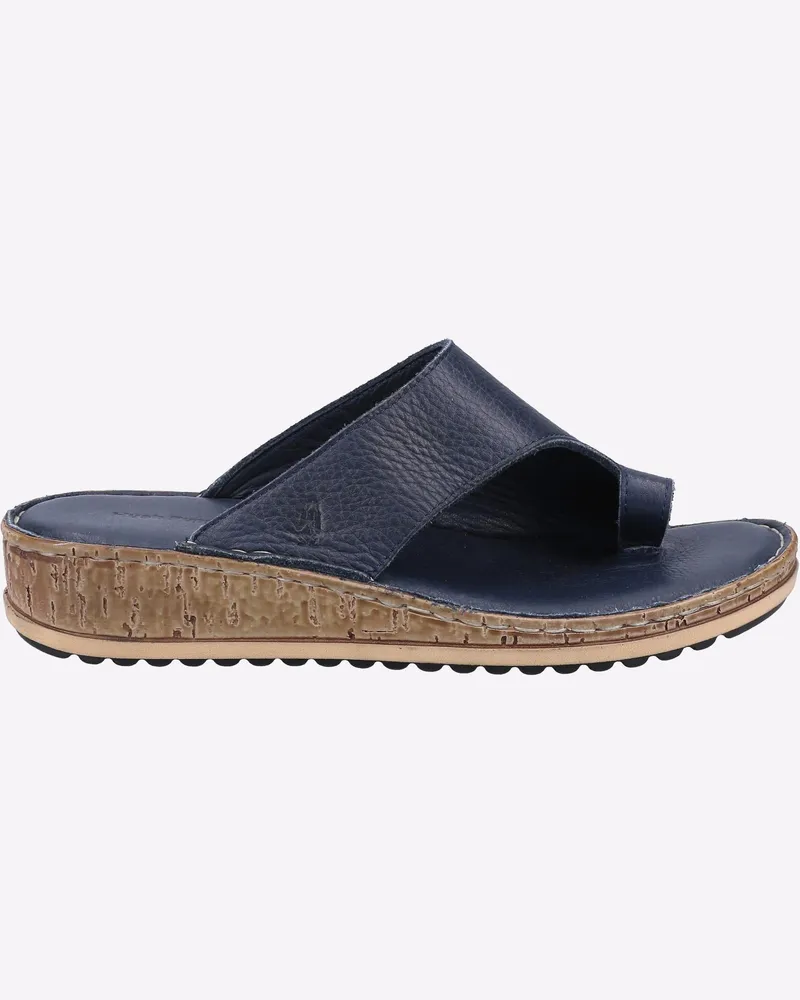 Hush Puppies Elissa LEATHER Womens Marineblau
