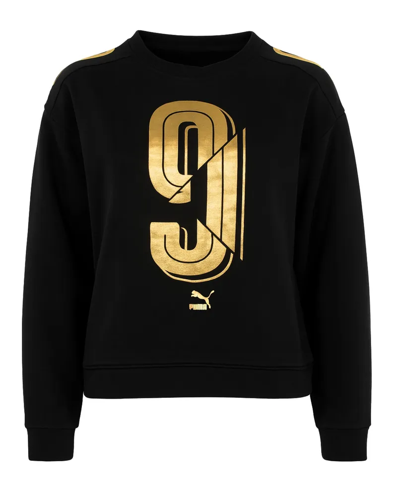 Puma Evo Nummer 9 Damen Schwarzer Pullover Schwarz