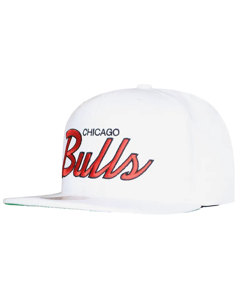 Mitchell & Ness NBA Chicago Bulls Heritage Schriftzug Cap Weiß