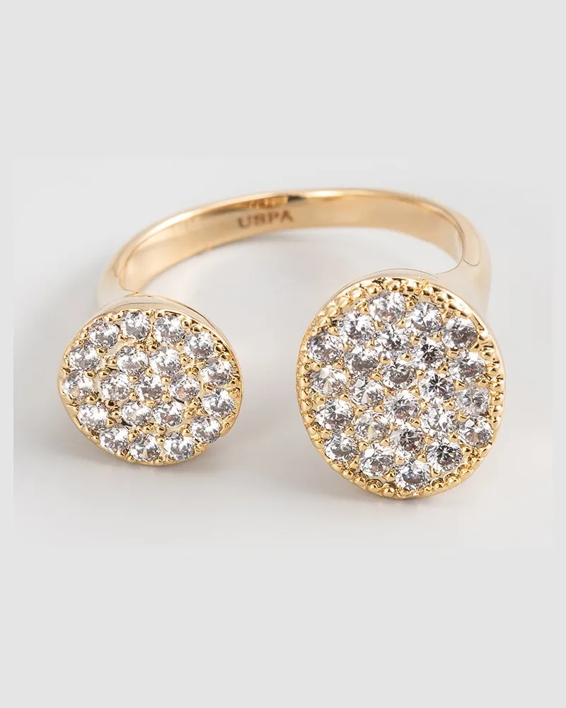 U.S. Polo Assn.  US Polo Assn Jewellery – Ring „Evelyn“ aus Gelbgold Weiß