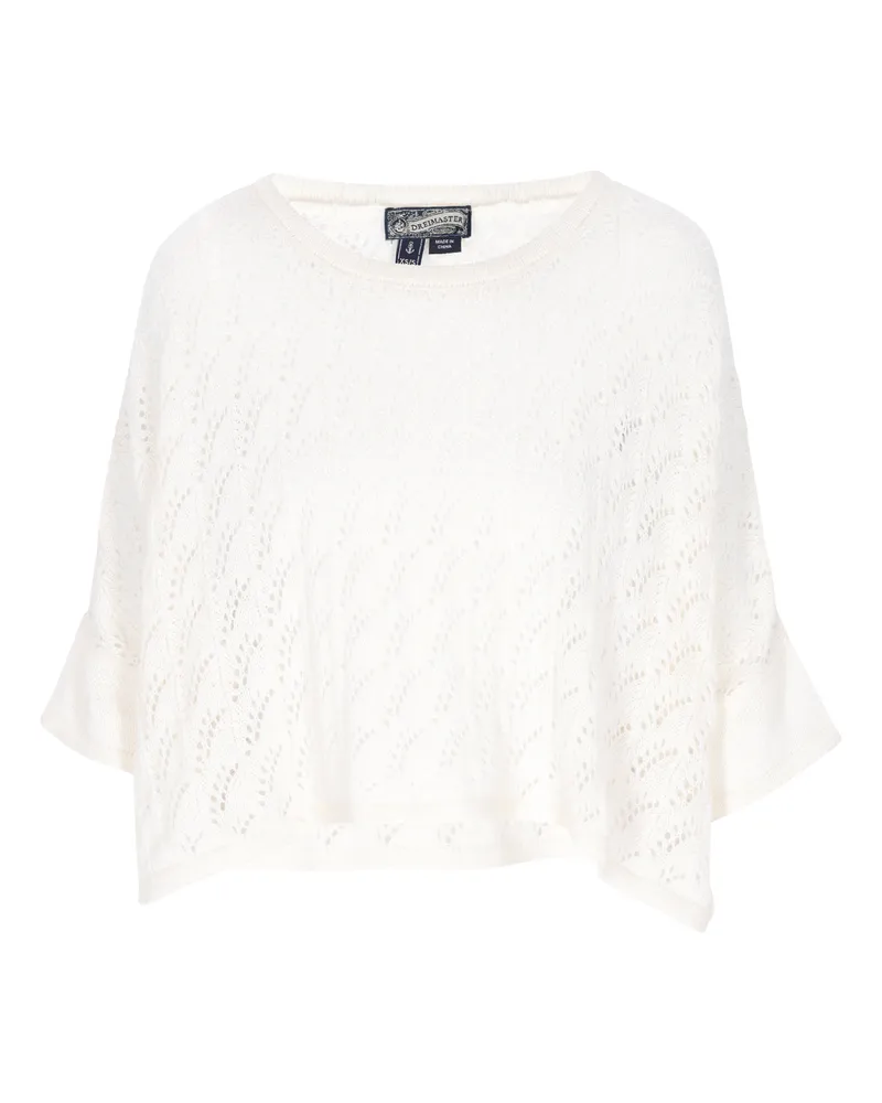 DreiMaster Poncho Frauen Weiß Weiß
