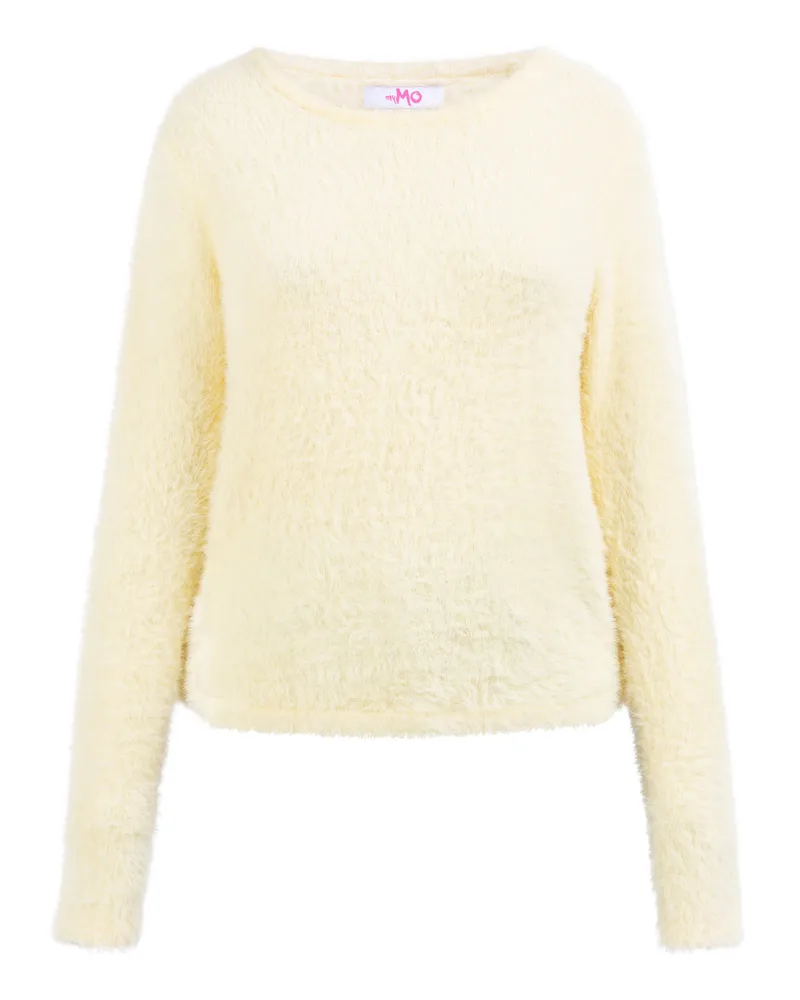 My Mo Strickpullover Damen gelb Gelb