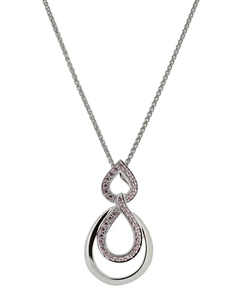 Orphelia Amber' Damenkette mit Anhänger aus 925er Sterlingsilber – Silber ZH-7092 Silber
