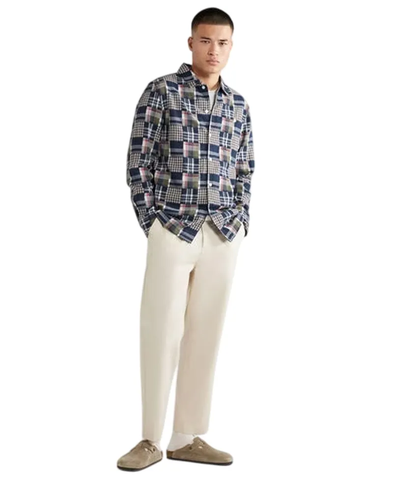 Farah 1920 Hemd für Herren, Regulär (wahres Marienblau Dunkles