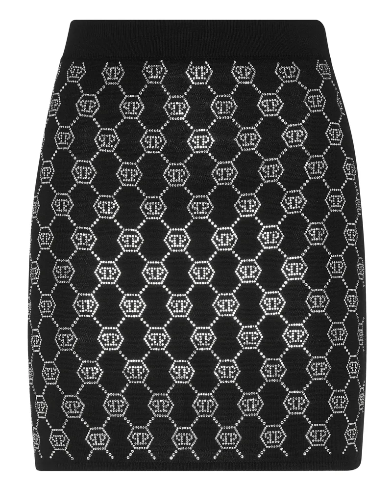 Philipp Plein Minirock Monogram Schwarz