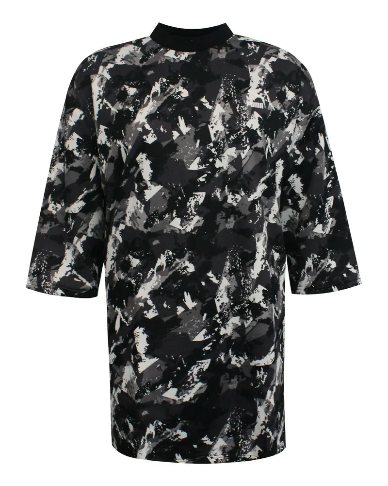 Puma AOP Damen Schwarzes Kleid Schwarz