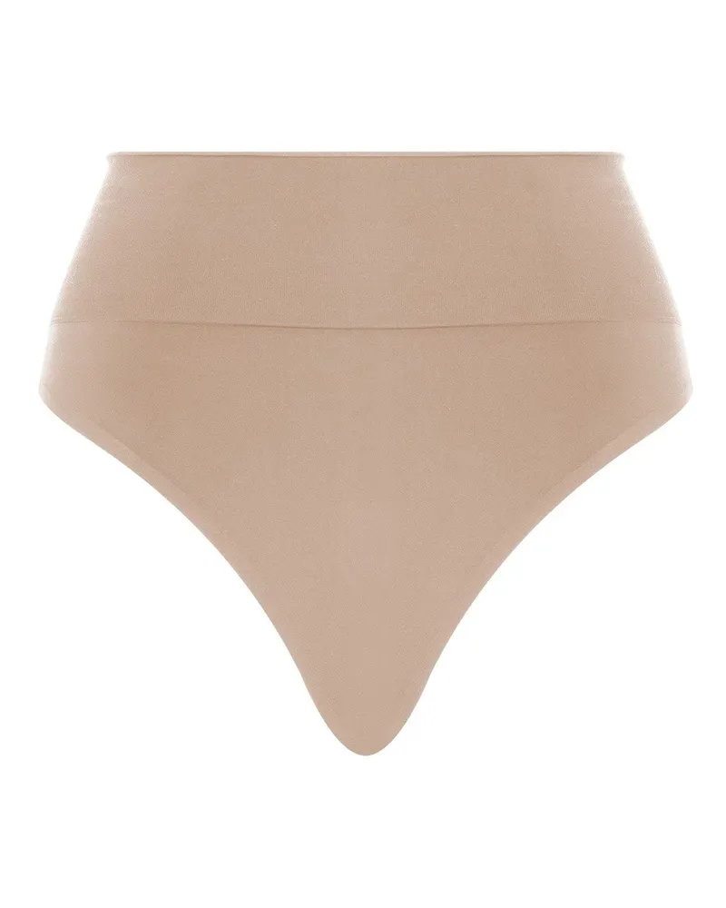 Wolford Thong für Damen, Hoch geschnitten (Ton Grau