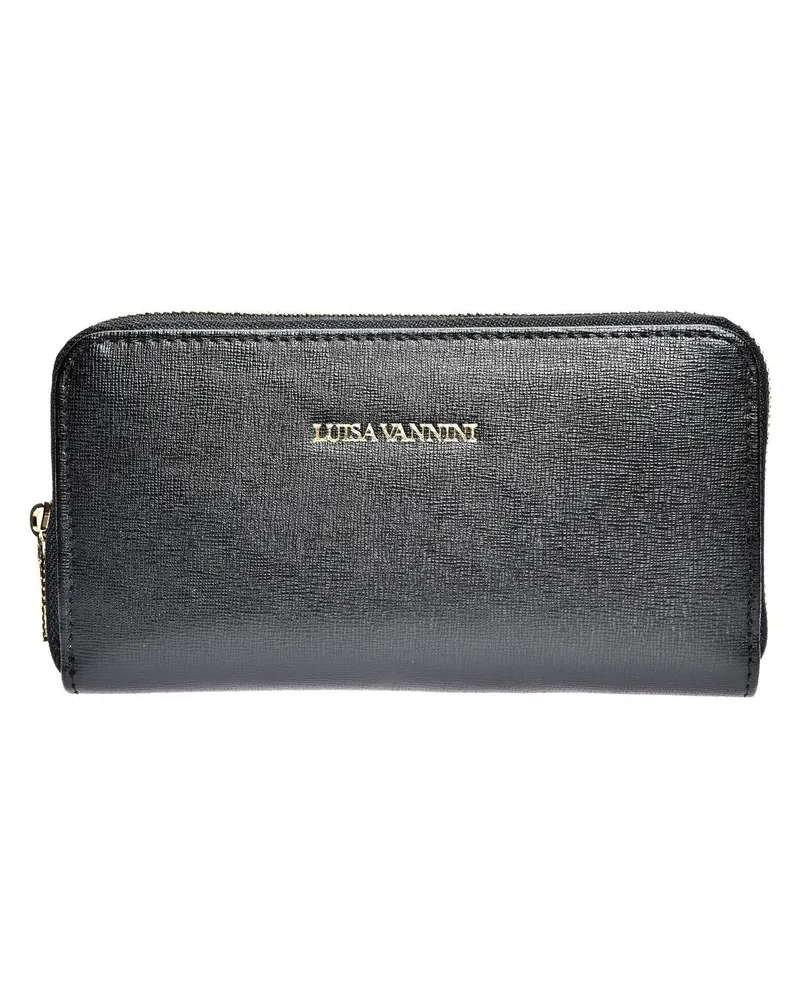 Luisa Vannini Schwarz Rindsledertasche Schwarz