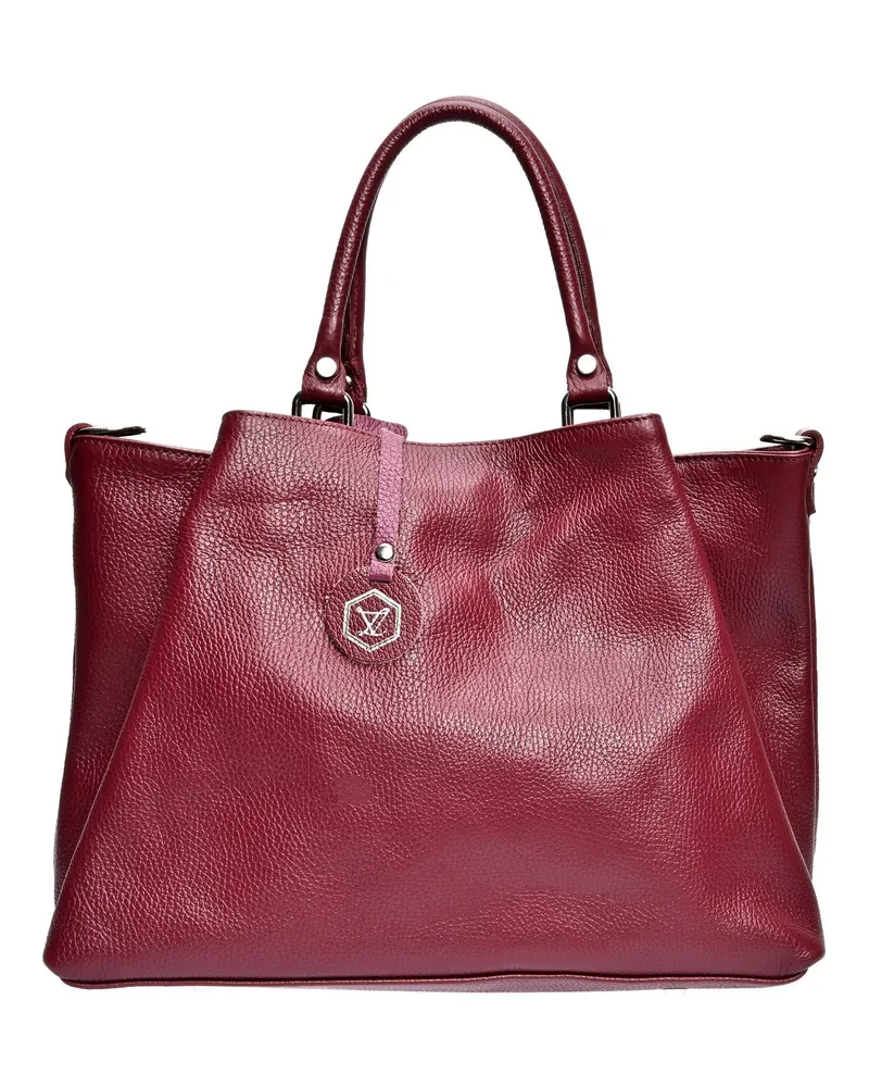Luisa Vannini Weinfarbe Rindsledertasche Weinrot